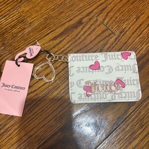 Juicy Couture Cream and Gold Card Holder